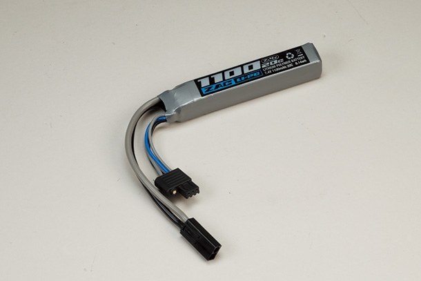 ZAC LiPo 7.4V 1100mAh次世代バッファチューブイン