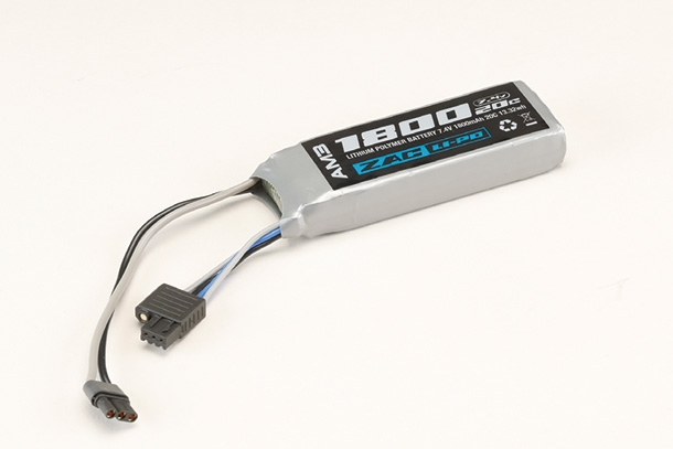 ZAC AM3 LiPo 7.4V 1800mAh ミニS互換サイズ次世代コネクター仕様