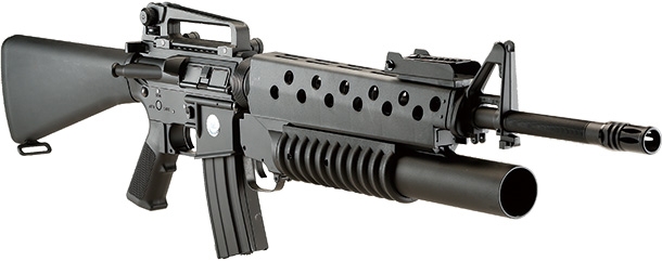 E&C COLT M16 with M203グレネードランチャー （Kestrel V2 BASIC搭載）電動ガン（COLT Licensed）