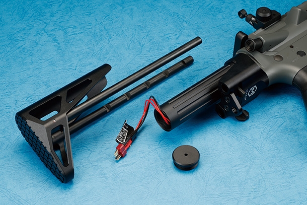 E&C DDM4 PDW SBR 6インチ（Kestrel V2 BASIC搭載）電動ガン ブラック／デザートカラー／グレー