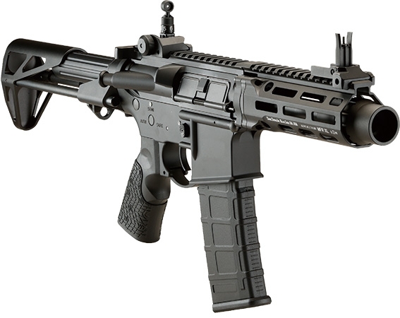 E&C DDM4 PDW SBR 6インチ（Kestrel V2 BASIC搭載）電動ガン ブラック／デザートカラー／グレー