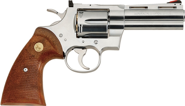 タナカ コルトパイソン.357マグナム 4インチ “R-model” ステンレスフィニッシュモデルガン