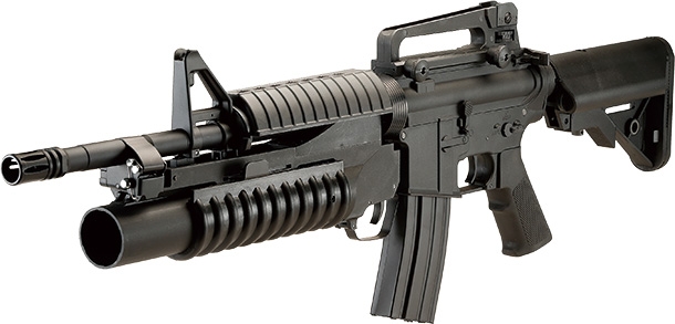 S&T M4A1 スポーツライン電動ガン with M203グレネードランチャー（ショート）BK＆DE（無刻印）