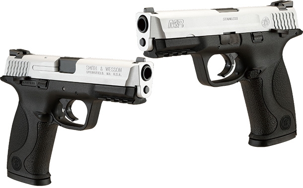 東京マルイM&P9 スライドセラコートシルバー リアル刻印フレームブラックカスタム