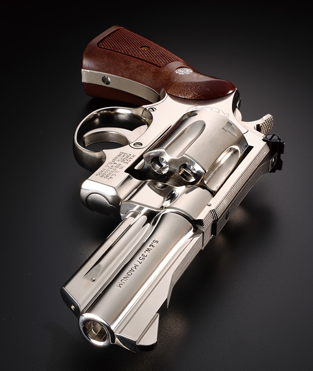 タナカ スミス＆ウェッソンM27“ザ.357マグナム” 3-1/2インチ ニッケルフィニッシュモデルガン