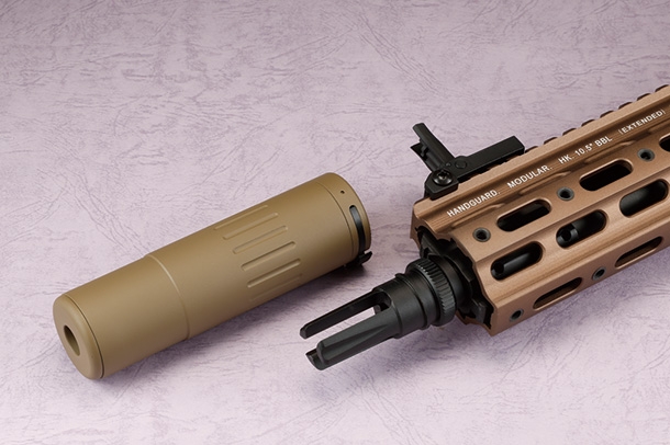 E&C H&K HK416D CQB GESSELE SMR 10.5インチ（Kestrel V2 BASIC搭載）電動ガン デザートカラー