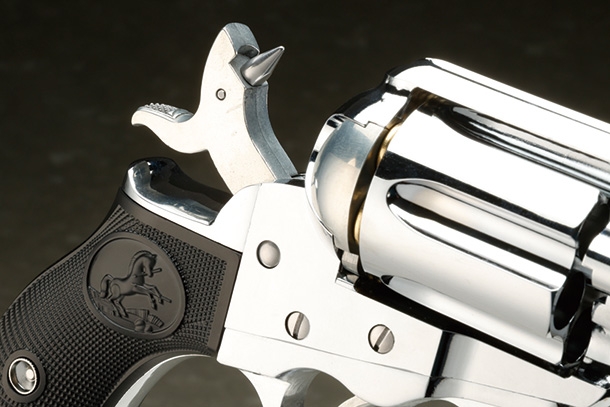 ハートフォード コルトM1877ライトニング 45周年記念モデルABSカスタム・ケースハードン／6インチ＆4.5インチオールシルバー