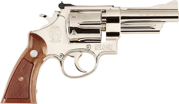 タナカ スミス＆ウェッソンM27 “ザ.357マグナム”4インチ ニッケルフィニッシュモデルガン