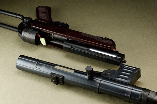 AGM MP40 フルメタル電動ガン（黒染め版）リアルウッドBK＆Brown