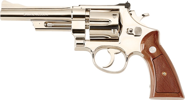 タナカ スミス＆ウェッソン M27 “ザ. 357マグナム” 5インチ ニッケルフィニッシュモデルガン