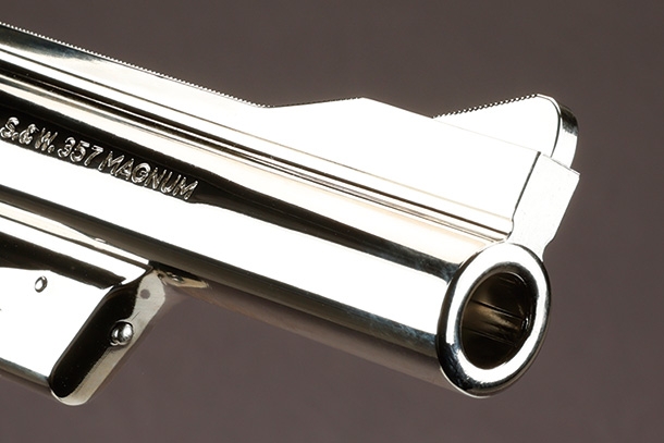 タナカ スミス＆ウェッソン M27 “ザ. 357マグナム” 5インチ ニッケルフィニッシュモデルガン