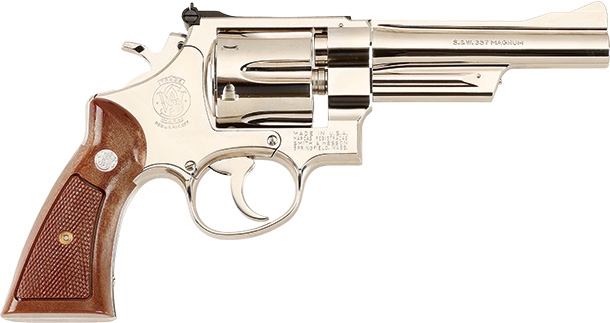 タナカ スミス＆ウェッソン M27 “ザ. 357マグナム” 5インチ ニッケルフィニッシュモデルガン