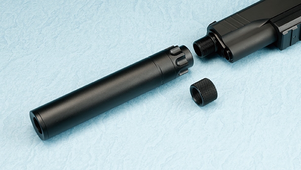 ウエスタンアームズ パラオーディナンスブラックOPSサイレンサー付き