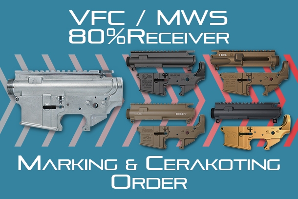80％レシーバー用 刻印/セラコートオーダー