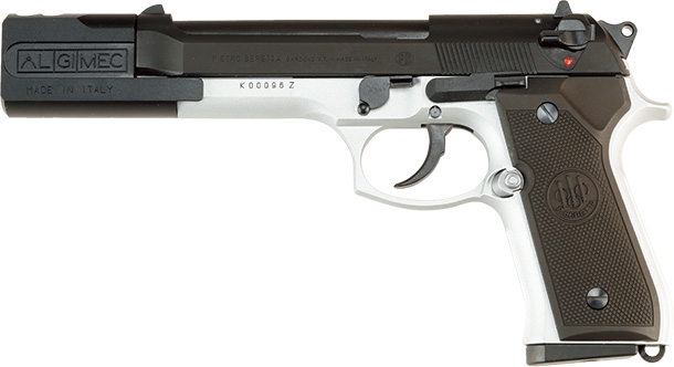 タナカ ベレッタ92F／92FS　プロフェッショナルコンプ エボリューション2 HW ツートン／オールブラック with サプレッサーモデルガン