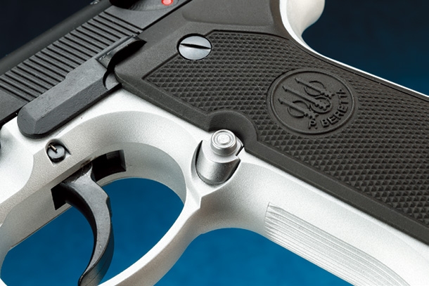 タナカ ベレッタ92F／92FS　プロフェッショナルコンプ エボリューション2 HW ツートン／オールブラック with サプレッサーモデルガン