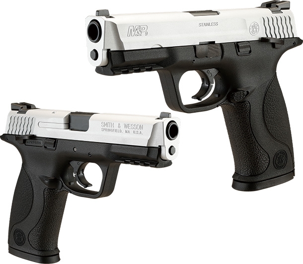 東京マルイM&P9 スライドセラコートシルバー リアル刻印フレーム ブラックカスタム