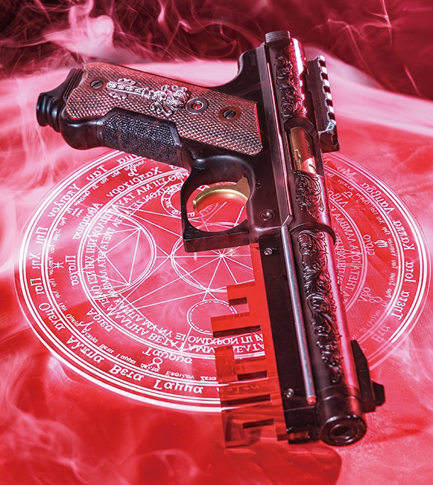 KJ WORKS ルガー MK1 22ターゲットピストルSILENT EVOカスタム『CHAOS・KEY -カオス・キー-』