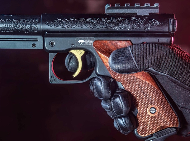 KJ WORKS ルガー MK1 22ターゲットピストルSILENT EVOカスタム『CHAOS・KEY -カオス・キー-』