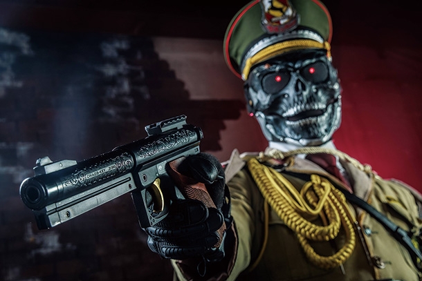 KJ WORKS ルガー MK1 22ターゲットピストルSILENT EVOカスタム『CHAOS・KEY -カオス・キー-』