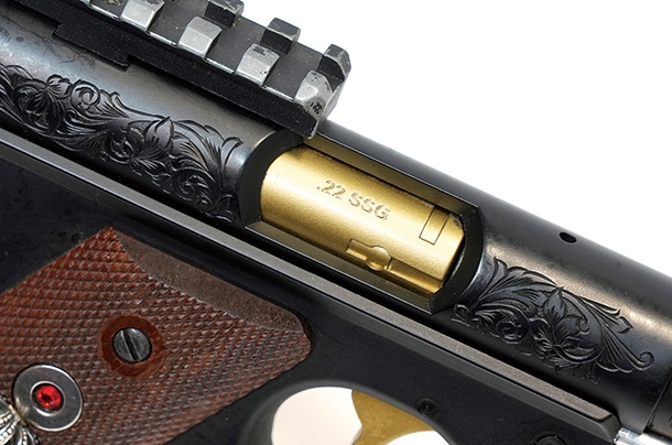 KJ WORKS ルガー MK1 22ターゲットピストルSILENT EVOカスタム『CHAOS・KEY -カオス・キー-』