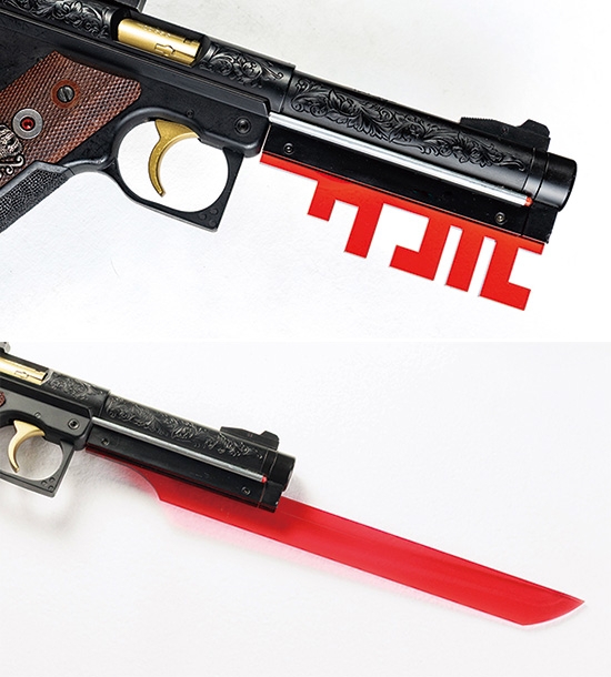 KJ WORKS ルガー MK1 22ターゲットピストルSILENT EVOカスタム『CHAOS・KEY -カオス・キー-』