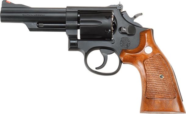 ミディアムに分類されるKフレーム仕様のタナカのスミス＆ウェッソンM19 4インチコンバットマグナムヘビーウエイトVer.3ガスガン