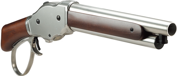 S&T ウィンチェスターM1887ソードオフ＆ワイルドカード ガスショットガンリアルウッドSilver