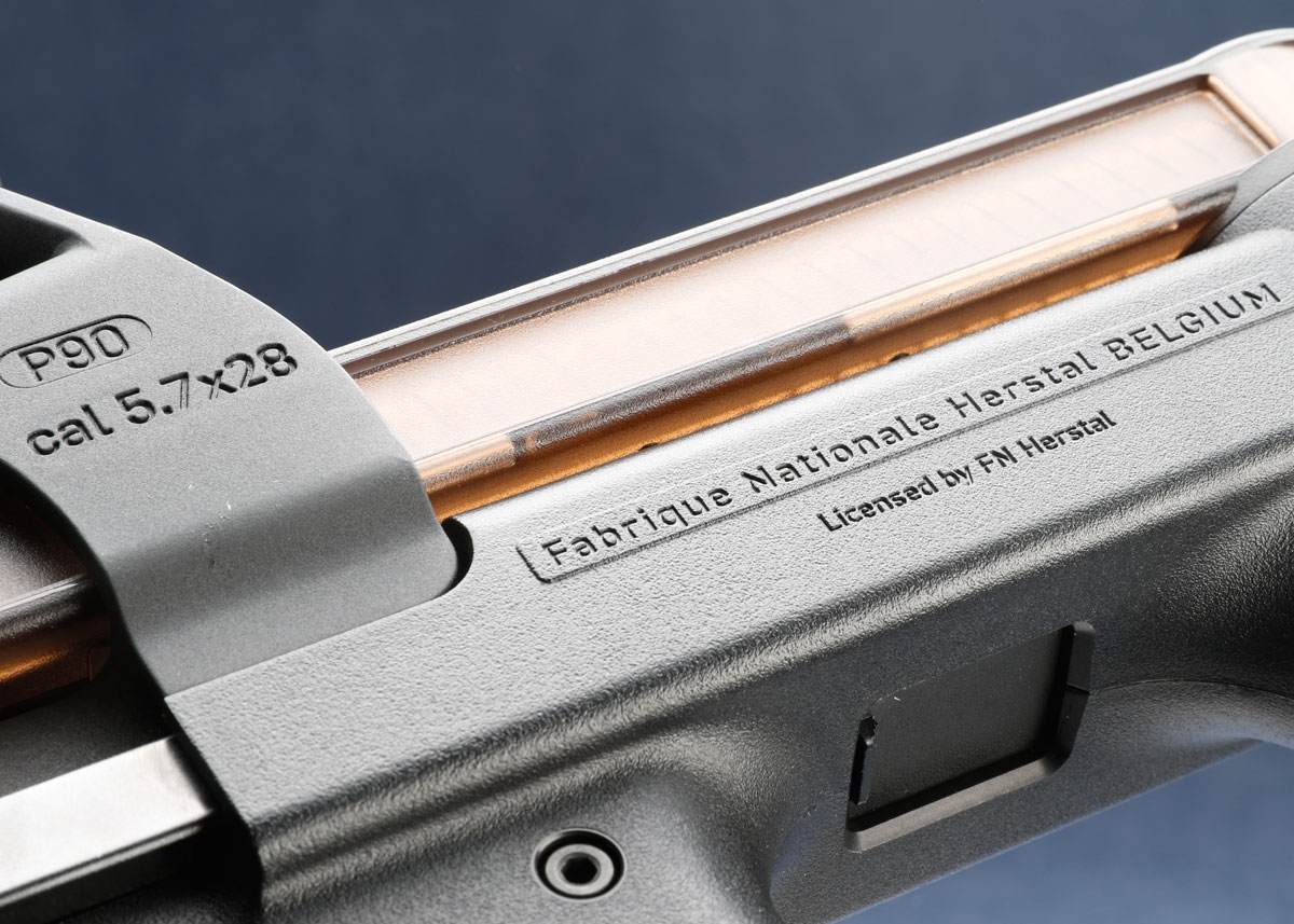 P90にオフィシャルライセンスドモデルが登場「EMG×KRYTAC FNH P90電動