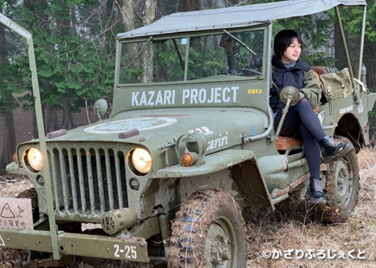 U.S. ARMY ミリタリージープ ミサイル付き(箱付き、日本製:ALPS社) 愛車のジープでドライブ＆キャンプ♪【かざりのフォト日記