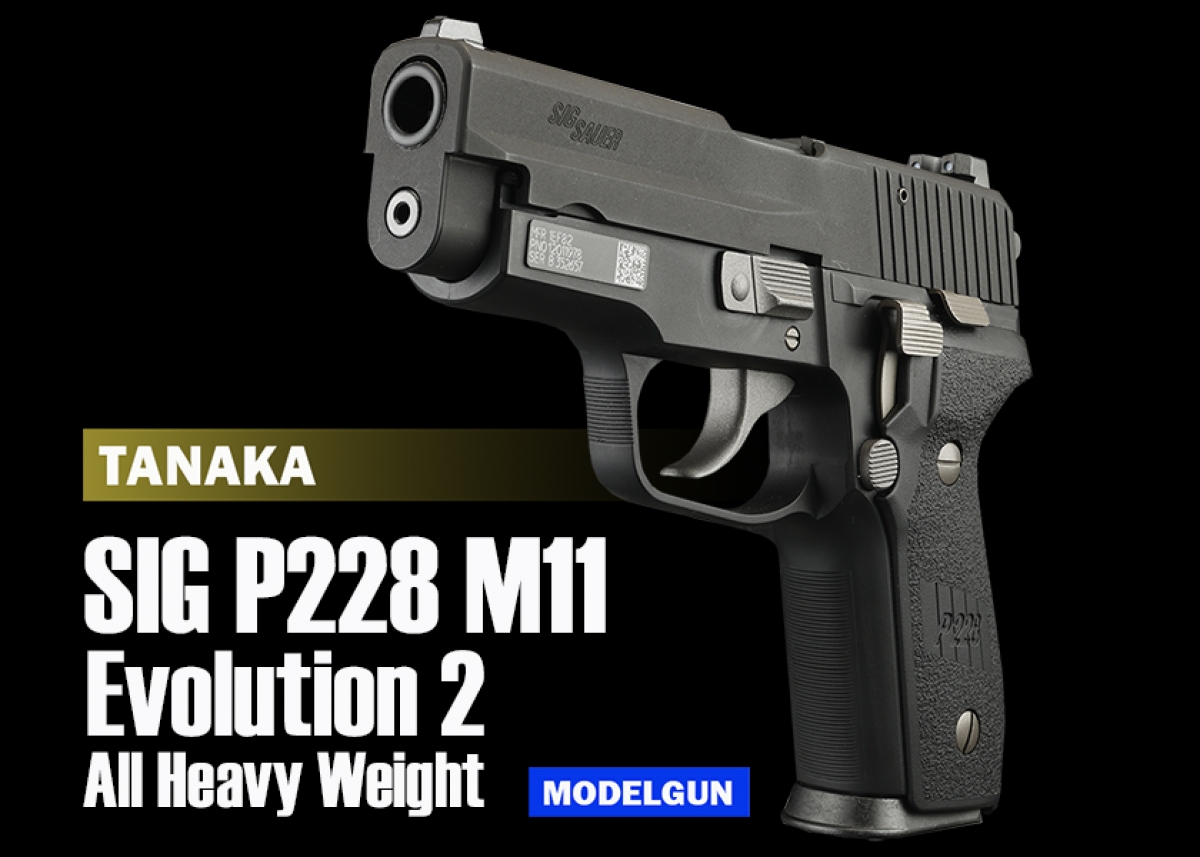 SIG P229 モデルガン EVOLUTION2（未発火） SIG P228 Two-Tone EVO2 frame HW | TANAKA WORKS