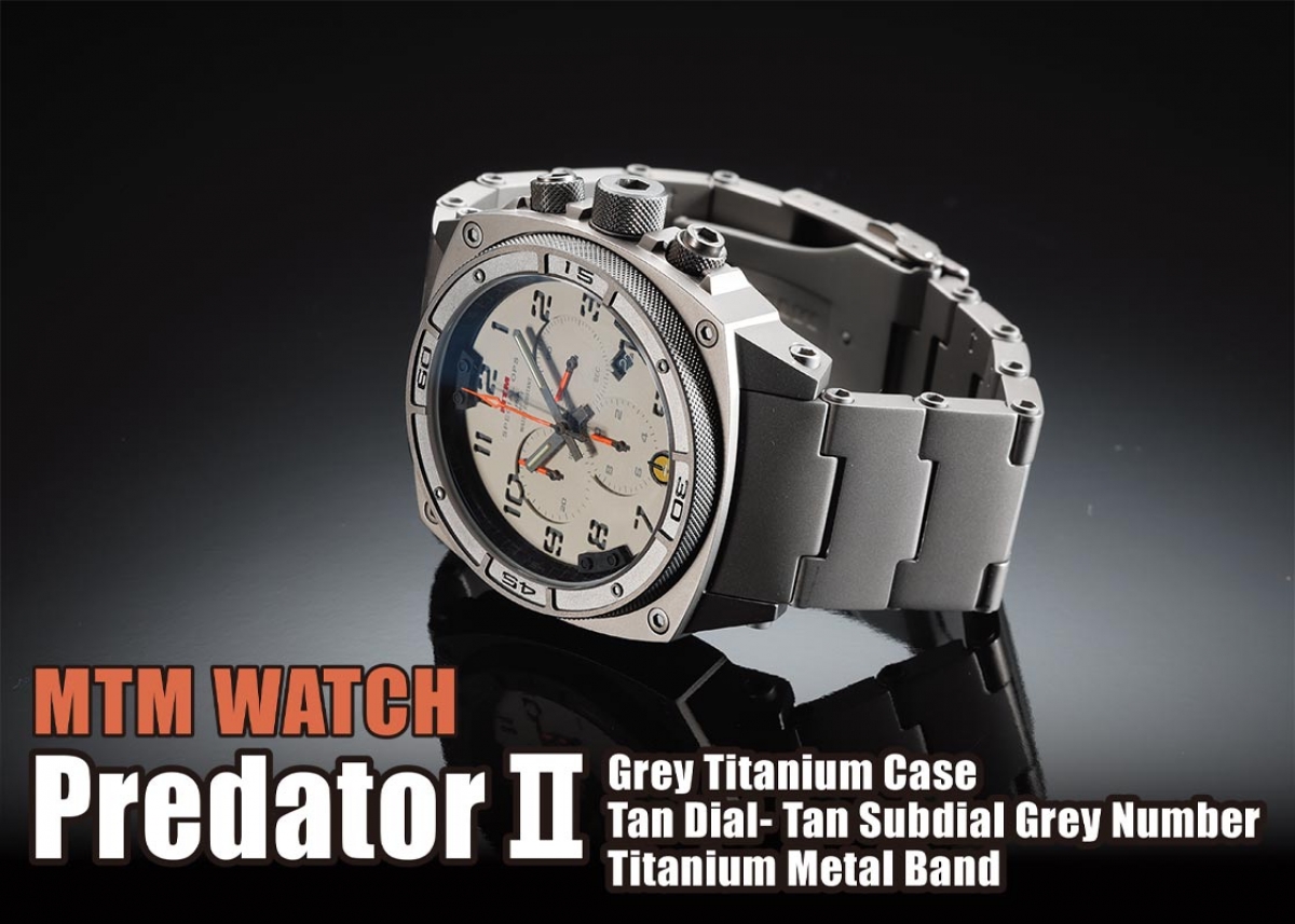 チタンを用いた超軽量なミリタリーウォッチ「MTM WATCH PredatorⅡ 