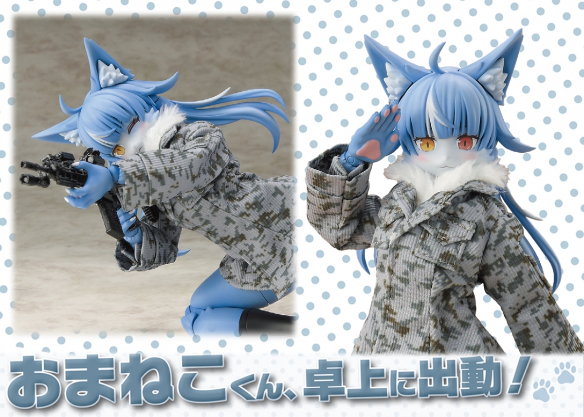 航空自衛隊 御前崎分屯基地の公式キャラクター「おまねこ」が卓上に